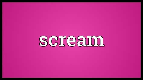 scream meaning in tamil